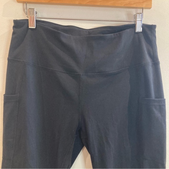 ALONG FIT Sz XL High Waist Comfort Waist Side Pockets Light Compression Leggings - Picture 2 of 11